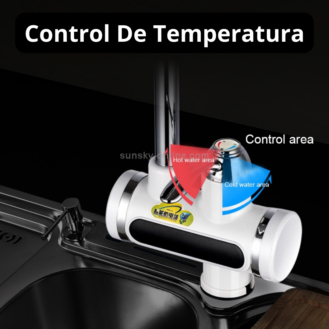 Grifo Eléctrico Calentador Lavaplatos